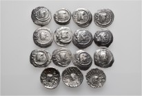 A lot containing 15 silver coins. All: Himyar. Very fine to extremely fine. LOT SOLD AS IS, NO RETURNS. 15 coins in lot.