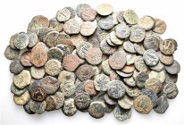 A lot containing 132 bronze coins. All: Judaea. Fine to very fine. LOT SOLD AS IS, NO RETURNS. 132 coins in lot.