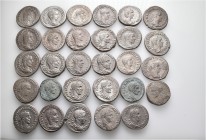 A lot containing 29 silver coins. All: Roman Provincial. About very fine to good very fine. LOT SOLD AS IS, NO RETURNS. 29 coins in lot.