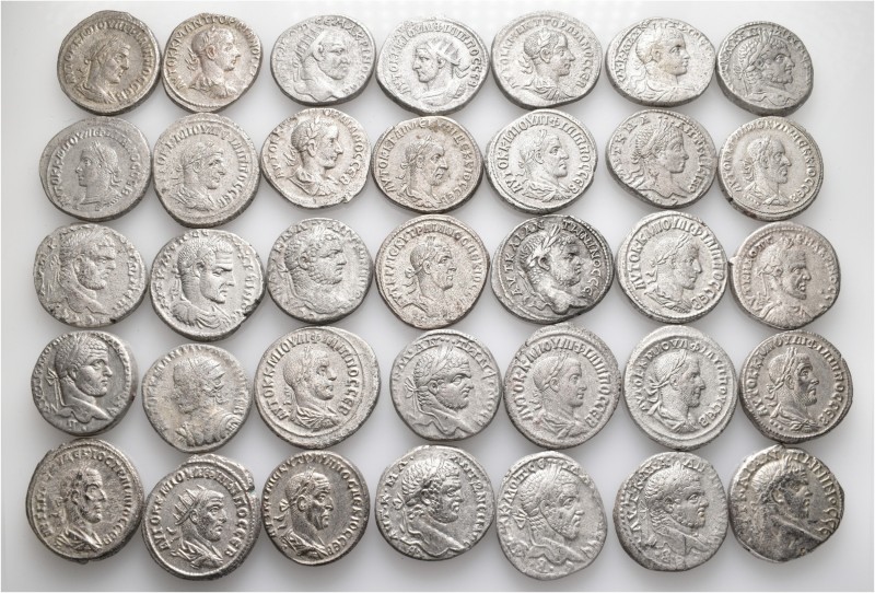 A lot containing 35 silver coins. All: Roman Provincial. About very fine to good...