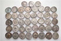 A lot containing 43 silver coins. All: Roman Imperial. Fine to very fine. LOT SOLD AS IS, NO RETURNS. 43 coins in lot.


From the old stock of a we...