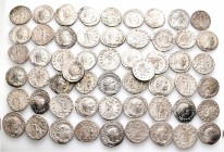 A lot containing 56 silver coins. All: Roman Imperial. Fine to about very fine. LOT SOLD AS IS, NO RETURNS. 56 coins in lot.


From the old stock o...