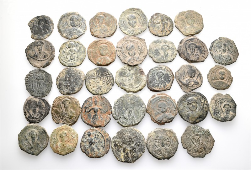 A lot containing 33 bronze coins. All: Crusaders. Fine to very fine. LOT SOLD AS...