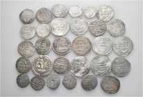 A lot containing 30 silver coins. All: Islamic. About very fine to good very fine. LOT SOLD AS IS, NO RETURNS. 30 coins in lot.