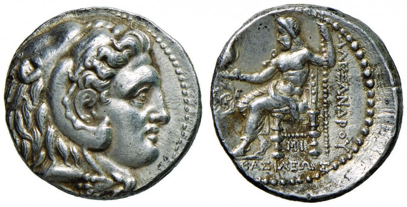 REGNO DI MACEDONIA Alessandro III (336-323 a.C.) Tetradramma (Babilonia) Busto a...