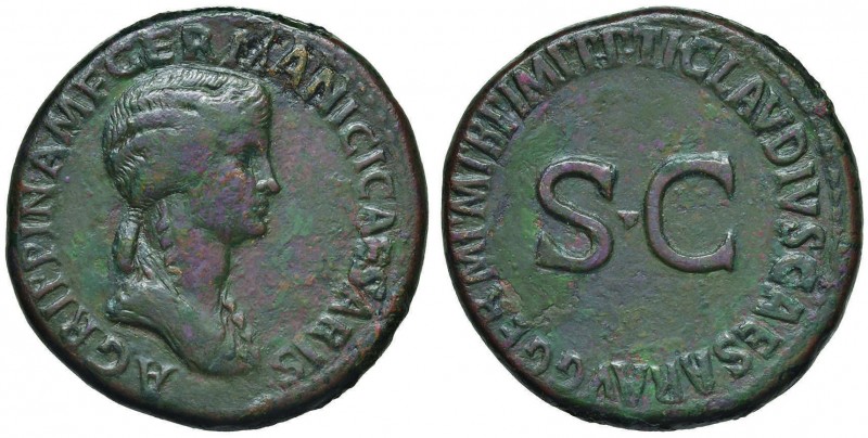 Agrippina (madre di Caligola) Sesterzio - Busto a d. - R/ SC nel campo – RIC (Cl...