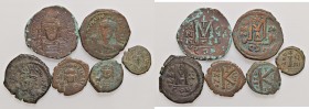 BISANZIO Lotto di sei bronzi bizantini come da foto 
MB-qBB
