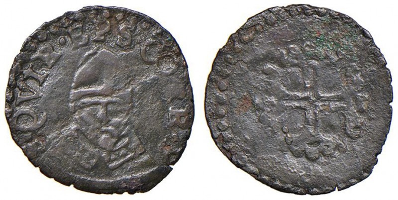 CORREGGIO Anonime dei conti (1569-1580) Quattrino anonimo – MIR 128; M.L. 29 CU ...