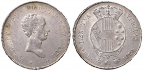 FIRENZE Ferdinando III (1814-1824) Mezzo francescone 1820 – MIR 436/2 AG (g 13,69) RR Minimi graffietti di conio al D/
SPL+