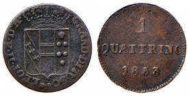 FIRENZE Leopoldo II (1824-1859) Quattrino 1833 &ndash; MIR 465/7 CU (g 0,90) R
BB