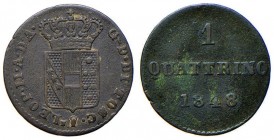 FIRENZE Leopoldo II di Lorena (1824-1859) Quattrino 1848 – MIR 465/21 CU (g 1,00) Colpetti
qBB