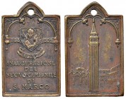 VENEZIA Medaglia 1912 Inaugurazione del nuovo Campanile di San Marco – AE (g 4,00 – 15 x 21 mm)
BB