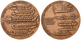 VENEZIA Medaglia 1999 Regata storica – Opus: Grava – AE (g 122 – Ø 59 mm) 50 esemplari coniati. Ex collezione Voltolina
FDC