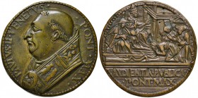 Paolo II (1464-1471) Medaglia – AE (g 36,66 – Ø 38 mm) RR Interventi al bulino
BB
