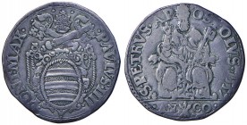 Paolo IV (1555-1559) Ancona - Testone – Munt. 28 AG (g 9,22)
MB+