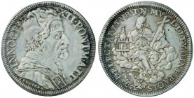 Innocenzo XII (1691-1700) Mezza piastra A. II – Munt. 27 AG (g 15,84) RR
MB+