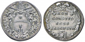 Clemente XI (1700-1721) Giulio A. VIII – Munt. 95 AG (g 2,98) Screpolatura al R/
SPL
