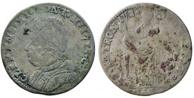 Clemente XI (1700-1721) Bologna – Muraiola da 4 bolognini 1713 – Munt. 191 MI (g 3,07) depositi neri al R/
qBB