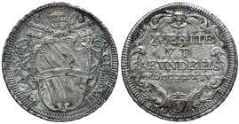 Clemente XII (1730-1740) Testone 1734 A. V – Munt. 44 AG (g 8,42) Bella patina delicata
SPL