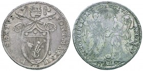 Pio VI (1775-1799) Testone 1796 A. XXII – Nomisma 51; Munt. 33 AG (g 7,70)
MB+