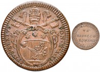Pio VI (1774-1799) Baiocco A. XI – Munt. 128 CU (g 11,71)
SPL+
