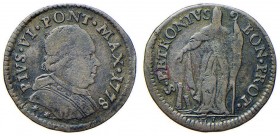 Pio VI (1774-1799) Bologna – Muraiola da 2 bolognini 1778 – Munt. 245 MI (g 1,53)
qBB