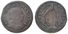 Pio VI (1774-1799) Bologna – Muraiola da 2 bolognini 1788 – Munt. 247c MI (g 1,61) mancanza di metallo al bordo
qBB