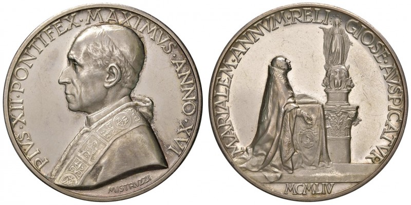 Pio XII (1939-1958) Medaglia A. XVI – Opus: Mistruzzi – AG (g 35,35 – Ø 44 mm)
...