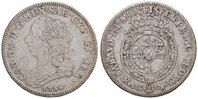Carlo Emanuele III (1730-1773) Quarto di scudo 1756 – Nomisma 178 AG (g 8,57) Graffietti al D/
qBB/BB