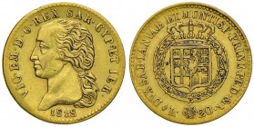 Vittorio Emanuele I (1814-1821) 20 Lire 1818 – Nomisma 510 AU R Modesti depositi
BB