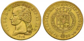 Vittorio Emanuele I (1814-1821) 20 Lire 1818 – Nomisma 510 AU R Colpetti al bordo
qBB