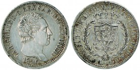 Carlo Felice (1821-1831) Lira 1826 G – Nomisma 590 AG Piccoli depositi
qSPL