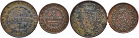 Carlo Felice (1821-1831) Lotto di due monete come da foto
MB-BB