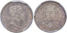 Vittorio Emanuele II (1849-1860) 50 Centesimi 1860 M – Nomisma 818 In slab PCGS MS 63 cod. 418339.63/83877580
FDC