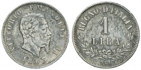Vittorio Emanuele II (1861-1878) Lira 1863 T valore – Nomisma 918 AG RRR Minimi colpetti al bordo
BB