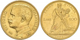 Vittorio Emanuele III (1900-1946) 100 Lire 1912 – Nomisma 1048 AU RR
SPL