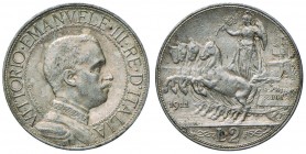 Vittorio Emanuele III (1900-1946) 2 Lire 1911 – Nomisma 1160 AG RR
SPL+