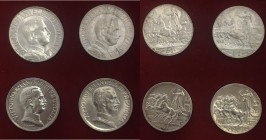 Vittorio Emanuele III (1900-1946) Lira 1912, 1913, 1916 e 1917 – AG Lotto di quattro monete
qSPL-SPL+
