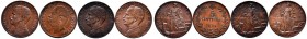 Vittorio Emanuele III (1900-1946) Lotto di quattro monete da 5 centesimi come da foto
BB-SPL