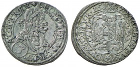 AUSTRIA Leopoldo I (1657-1705) 3 Kreuzer 1670 – MI (g 1,79) Macchie
qFDC
