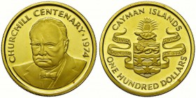 CAIMAN ISLANDS 100 Dollari 1974 Churchill – Fr. 2 AU (g 22,60)
FS