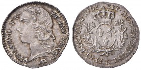FRANCIA Luigi XV (1715-1774) 1/10 Ecu 1768 D Lyon – Gad. 292 AG (g 2,95) Graffi di conio, gradevole patina
SPL/SPL+