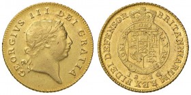 INGHILTERRA Giorgio III (1760-1820) Mezza ghinea 1810 – S. 3737 AU (g 4,20) Bel metallo brillante
BB+/SPL