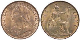 INGHILTERRA Vittoria (1876-1901) One Penny 1900 – KM 790 CU (g 9,48) Piccoli segni nel busto
FDC