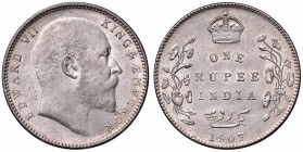 INDIA Edoardo VII (1901-1910) Rupia 1907 – AG (g 11,66)
qFDC