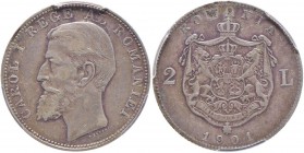 ROMANIA Carlo I (1881-1914) 2 Lei 1901 – KM 25 AG RR In slab PCGS XF40 499929.40/36343338
BB