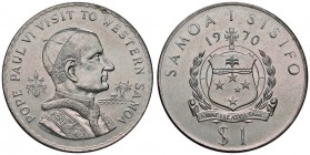 SAMOA SISIFO Dollaro 1970 Visita di Paolo VI – NI (g 27,13)
FDC
