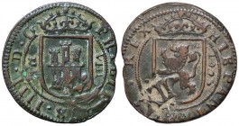 SPAGNA Felipe IV (1621-1665) 8 Maravedis 1625 Segovia (resello) – AE (g 5,31)
BB