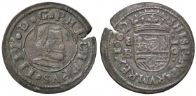 SPAGNA Felipe IV (1621-1665) 16 Maravedis 1662 Segovia –AE (g 3,29)
BB