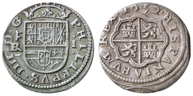 SPAGNA Felipe IV (1621-1665) Real 1652 Segovia BR-I – Cal. 1084 AG (g 3,86)
BB+...